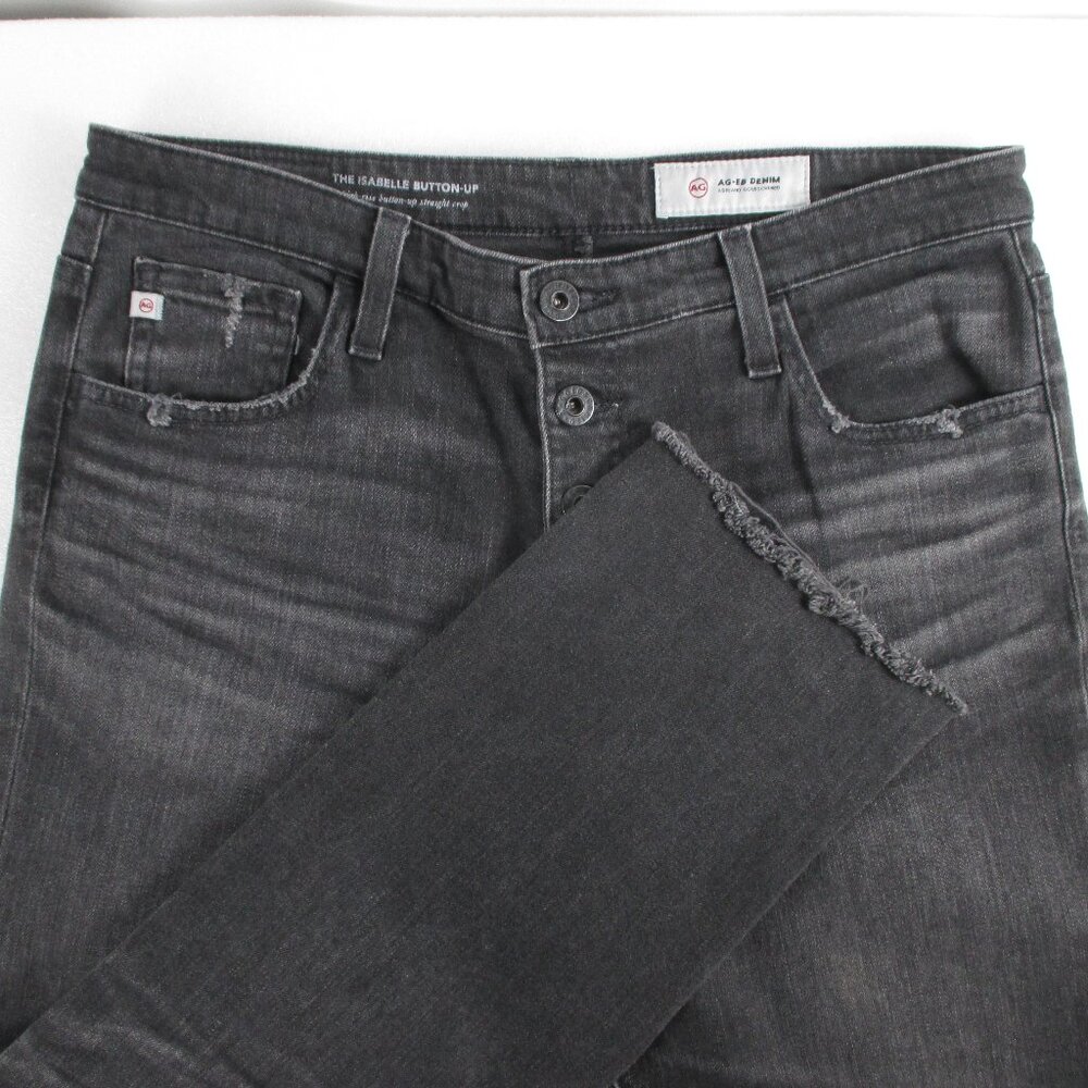 AG ADRIANO GOLDSCHMIED "THE ISABELLE BUTTON-UP" BLACK JEAN